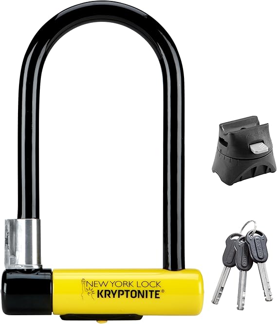 Kryptonite New York Standard Heavy Duty U-Lock, 16mm Anti-Theft Bike Lock