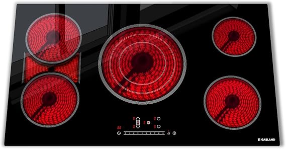 GASLAND 36 Inch Electric Cooktop, 5 Burners with Bridge Zone, 220-240V