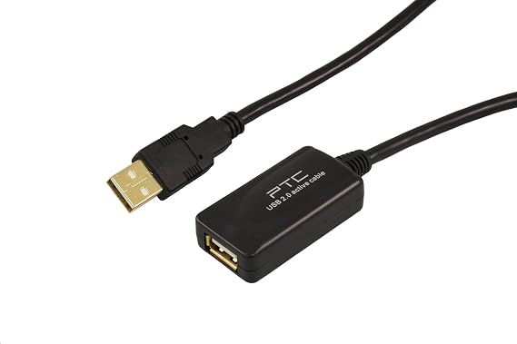 PTC USB 2.0 Active Repeater/Extension Cable, 49'