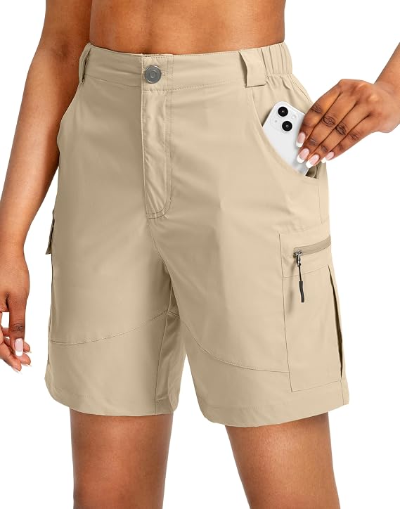 Viodia 7"/9"/11" Hiking Cargo Shorts for Women with Pockets