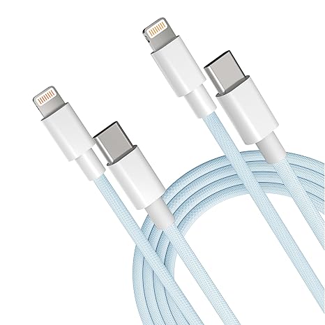2Pack 1.8M USB C to Lightning Cable [Apple MFi Certified] iPhone Fast Charger