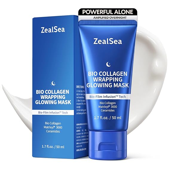 ZealSea Bio Collagen Wrapping Overnight Peel Off Face Mask, Firming Lifting