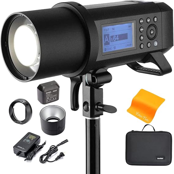 Godox AD400 Pro TTL 2.4G HSS Studio Strobe Light 400W GN72