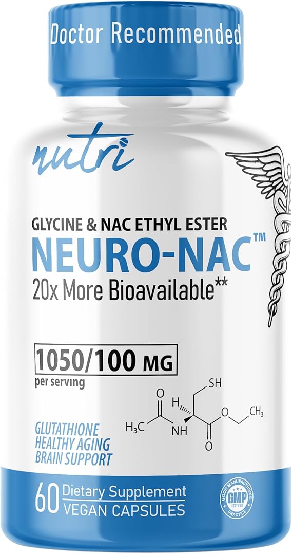 Nutri Neuro NAC N-Acetyl Cysteine Ethyl Ester 600mg - NACET - 60 Caps