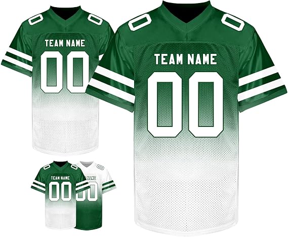 Custom Football Jersey Customized Football Shirt Stitched TeamName Number Personalized Uniform for Men Women Youth Fans Gift