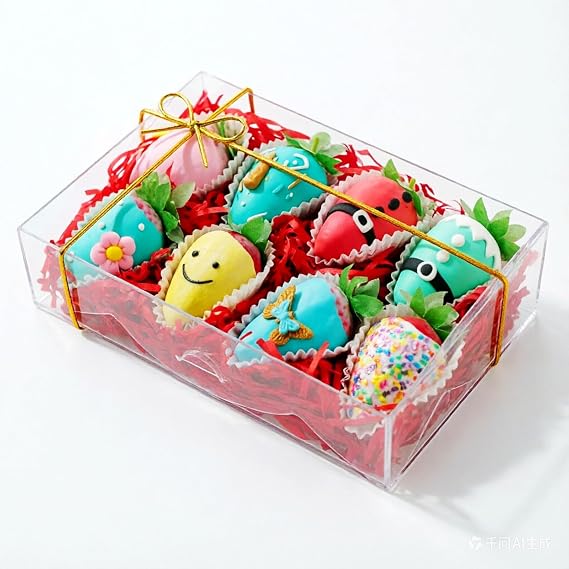 20PCS 8x5x2 Inch Transparent Box Clear Plastic Boxes for Treats