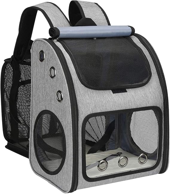 Expandable Cat Carrier Backpack, Large Space,Airline Approved, XL