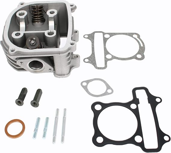 Glixal GY6 125cc to 150cc 57.4mm Complete Cylinder Head Assy with Valve Set
