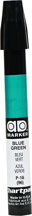 AD Marker The Original Chartpak, Tri-Nib, Blue Green, 1 Each (P16)