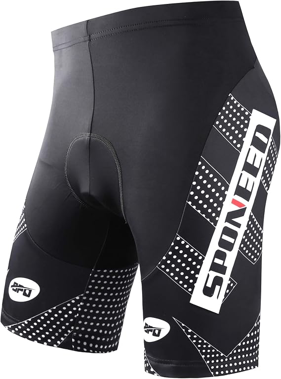 sponeed Men's Cycling Shorts Padded Bicycle Riding Pants Bike Biking Clothes Cycle Wear Tights