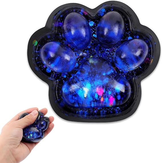 Cat Paw Taba Squishy Toy, Stress Relief and Anxiety Reducing Kawaii Tabba Squishy Paw, Cat Paw Squeeze Toys, Emotion Support Gifts for Kids Children Adults Party Favors