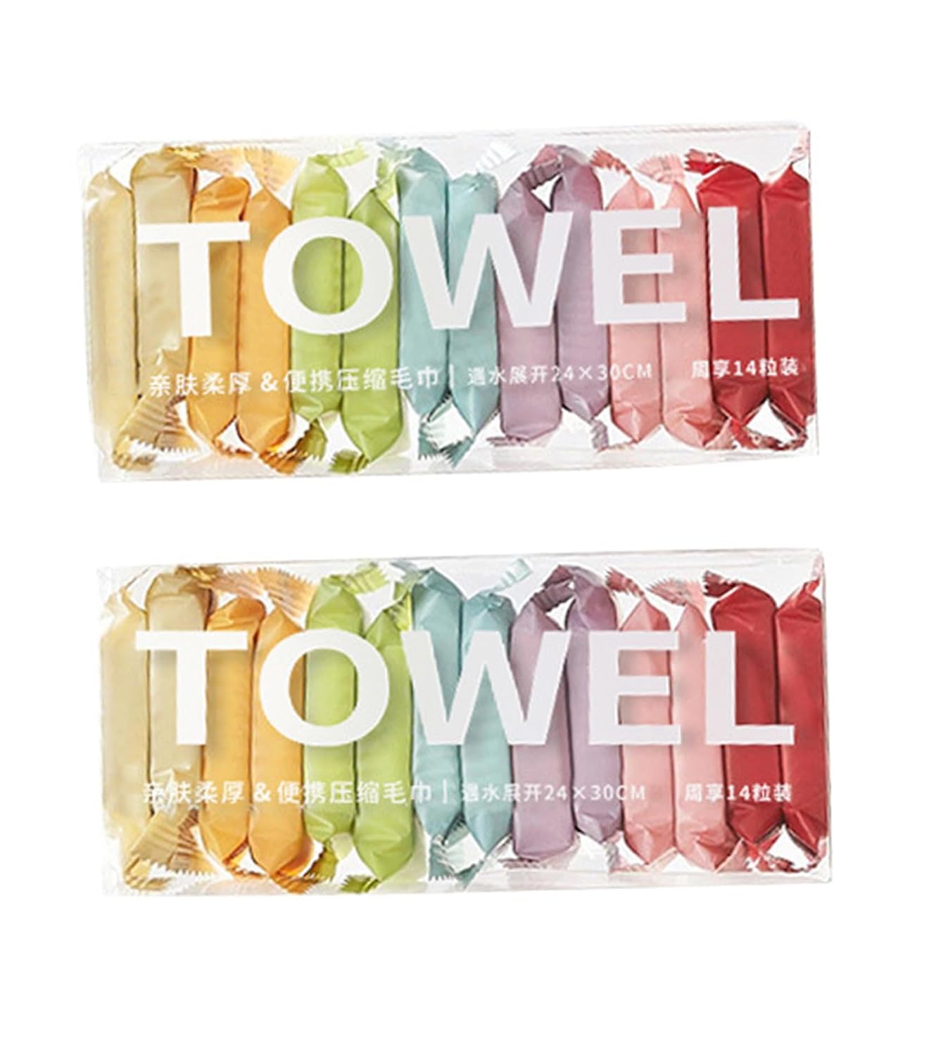 Premium Compressed Towels, Disposable Face Towel Cotton Tissue, Portable Facial Towel for Camping or Travel 2 groups