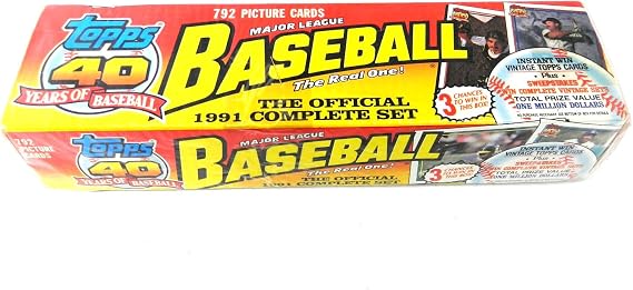 1991 Topps Baseball Factory Set (Holiday)