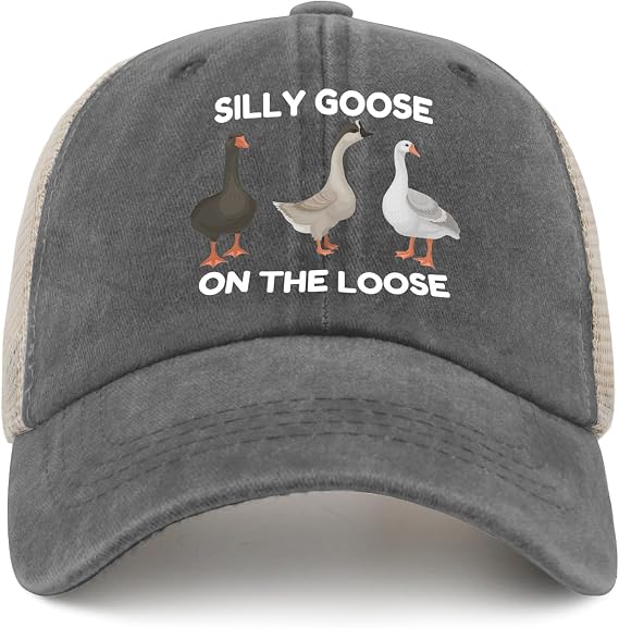 Funny Silly Goose Hat Silly GooseOn The Loose Hat 女性用 お父さん帽子 ファニーハット