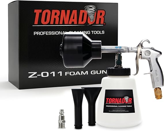 Tornador Z-011 Car Wash Foam Gun | Adjustable Foam Sprayer with 32oz Reservoir | Professional Car Cleaning Tool for Interior & Exterior | Compatible with Tornador Foam Cleaner