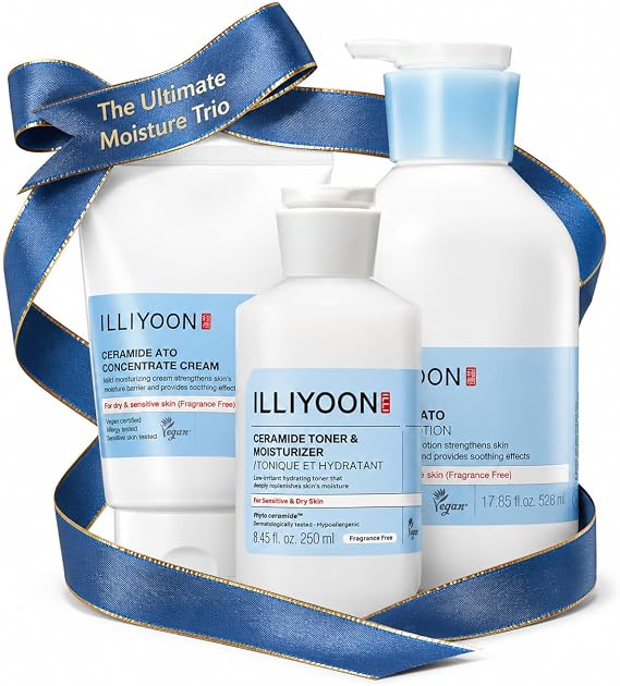 Illiyoon Ceramide Moisture Trio | Milky Toner, Cream & Lotion