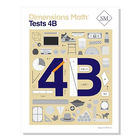 Dimensions Math Tests 4B | Singapore Math Inc. [Paperback]