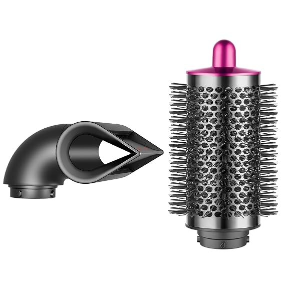 Large Round Volumizing Brush Attachment and Blade Concentrator Attachment Compatible with Dyson Airwrap