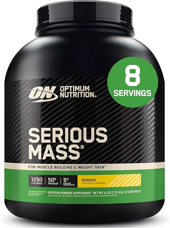 Optimum Nutrition Serious Mass Muz Aromalı 2.73kg 8 Servis