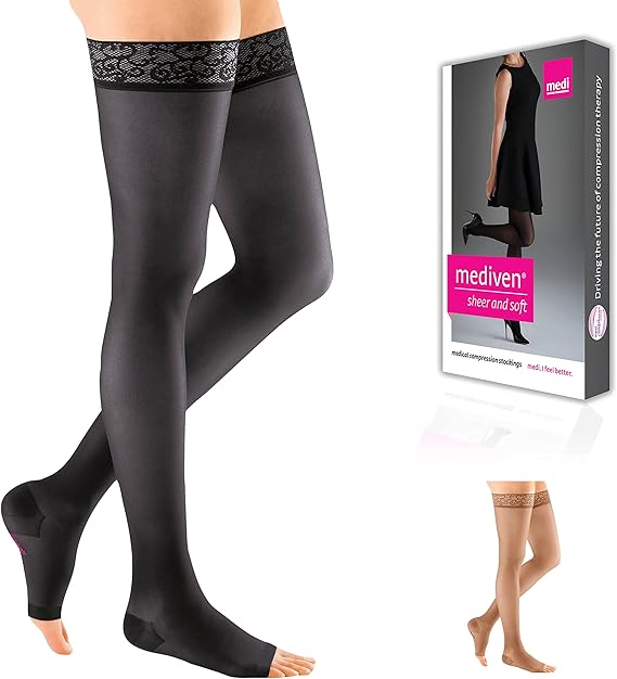 Mediven Sheer & Soft for Women 2030 mmHg Thigh High Compression Stockings