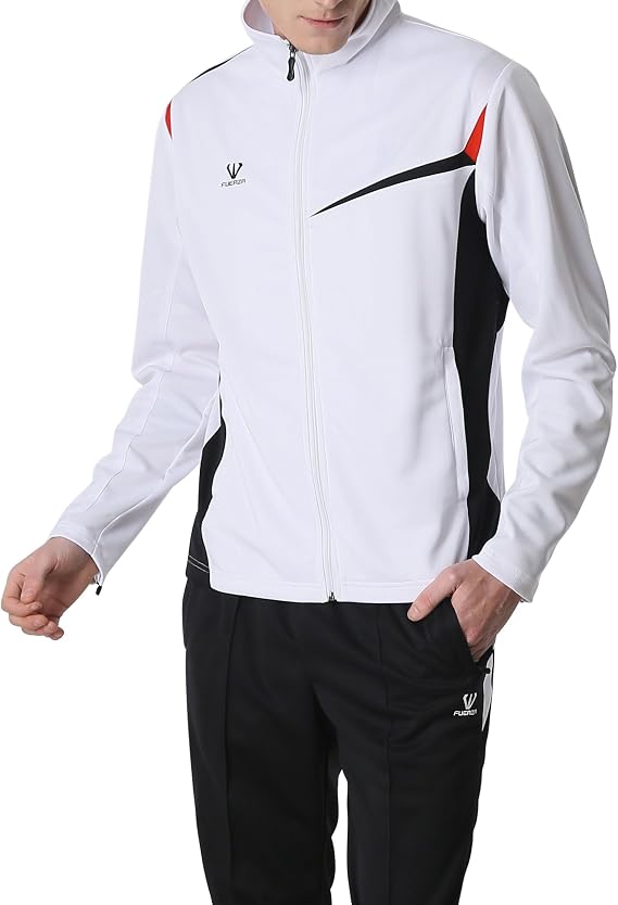 Fuerza Mens Premium Material Knit Jacket & Pants Tracksuit