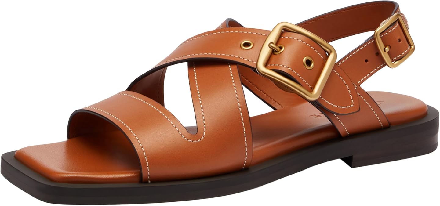 Coach Women's Archival Buckle Flat Sandal Platform