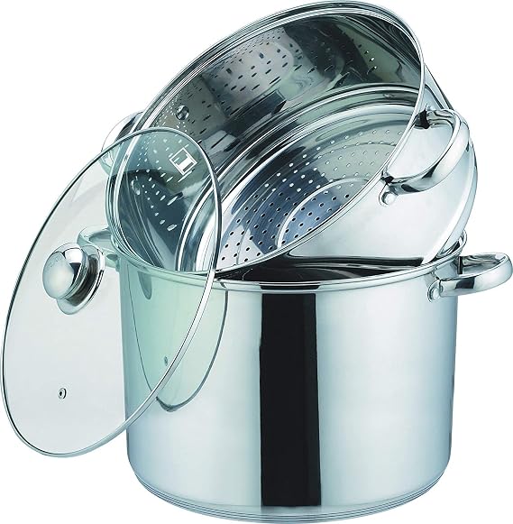 Kamberg Couscous Pan, Stainless Steel, stainless steel, 12 Litres