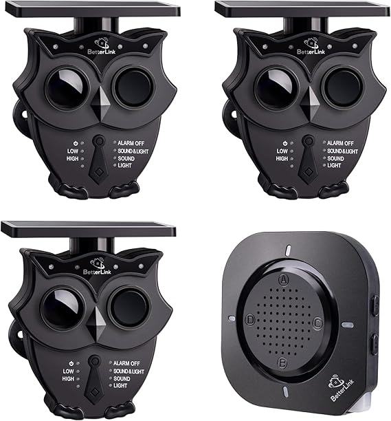 1/2 Mile Long Range Solar Wireless Driveway Alarm System IP65 Weatherproof Outdoor Motion Detectors&Sensor 120dB Siren Sound Light Security Alert System Monitor&Protect Outdoor/Indoor Property(1R3S)
