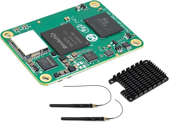 Banana Pi BPI-CM5 Pro AI Compute Module, LPDDR5 8GB RAM 64GB eMMC, 6 Tops NPU 2.2GHZ Quad-Core Processor, for AI IoT Development, 4K Vdeo Codecs, Compatible with Rasp-Berry Pi CM4 (AI Module Kit2)
