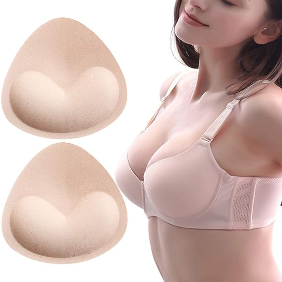 Breathable Lightweight Foam Bra Inserts Push Up Breast Enhancer Pads for Bikini Swimming Suit