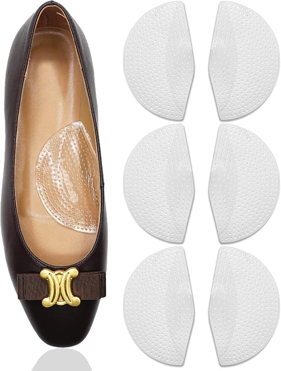 Dr. Foot's Arch Support Shoe Insoles for Flat Feet, Gel Arch Inserts for Plantar Fasciitis, Adhesive Arch Pad for Relieve Pressure and Feet Pain- 3 Pairs (Transparent, 3 Count (Pack of 1))