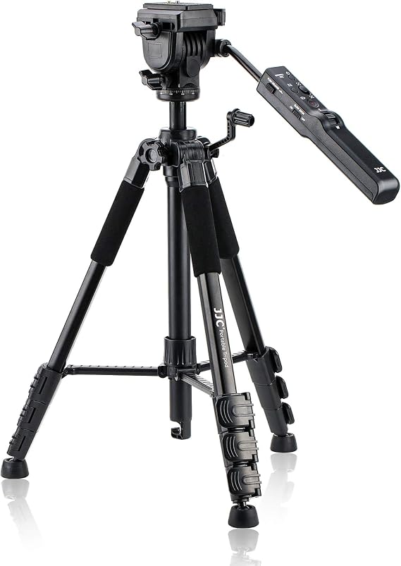 JJC VCT-VPR1 Compact Remote Control Tripod for Sony Alpha A7R IV A7 III A7S II A9 A6000 A6600 A6500 A6400 A6300 A6100 RX100 VII RX10 HDR-CX405 CX440 CX455 CX675 CX900 FDA-AX53 AX33 AX100 AX700