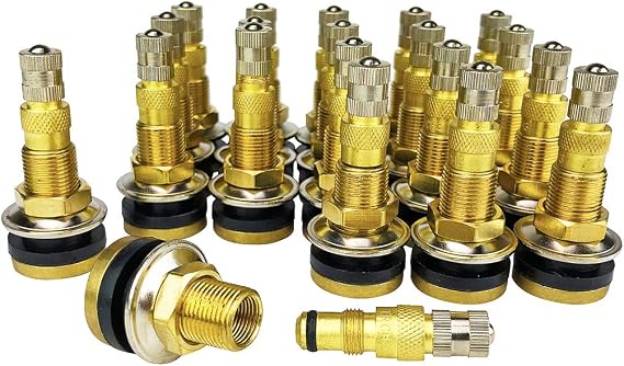 KEX Pack of 20 TR618A Air/Liquid Valve Stems for Industrial Agricultural Wheels