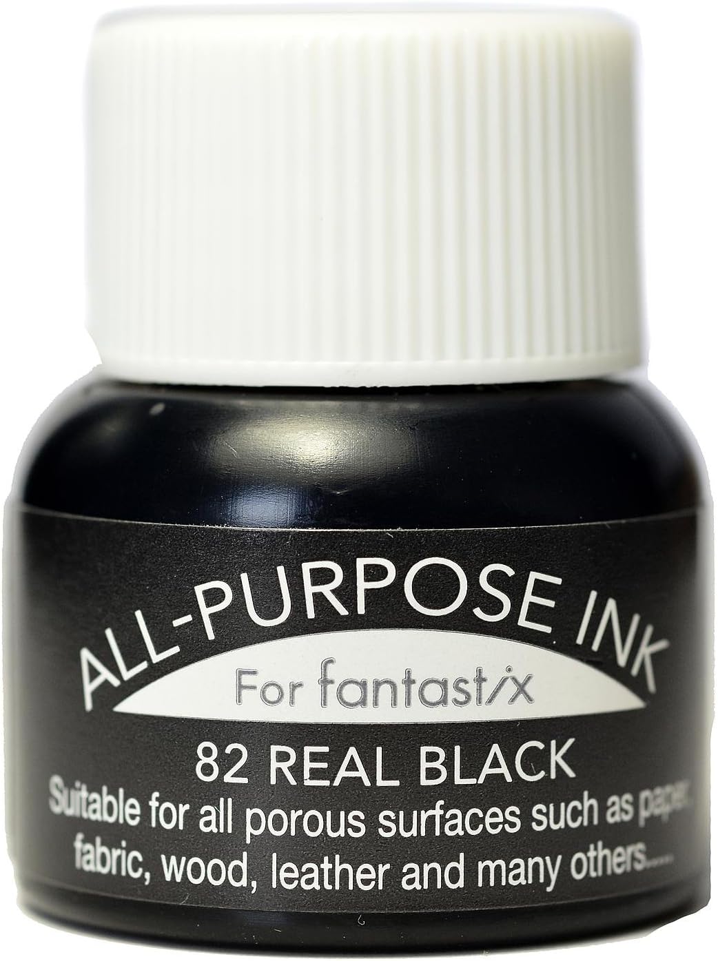 Tsukineko Purpose Black, Real 15 ml Fountain Pen Fabric-Calligraphy Ink-Waterproof, Archival, Non-Toxic-Embossing, 15ml