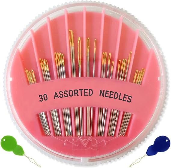 120 Pack Premium Hand Sewing Needles, 6 Sizes Assorted Sewing Needles