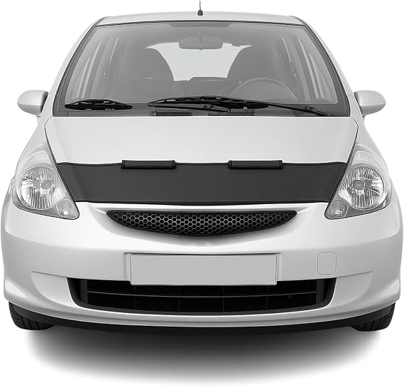 OMAC Car Bonnet Mask Hood Bra for Honda Fit 2006-2008 Black 1 Pc