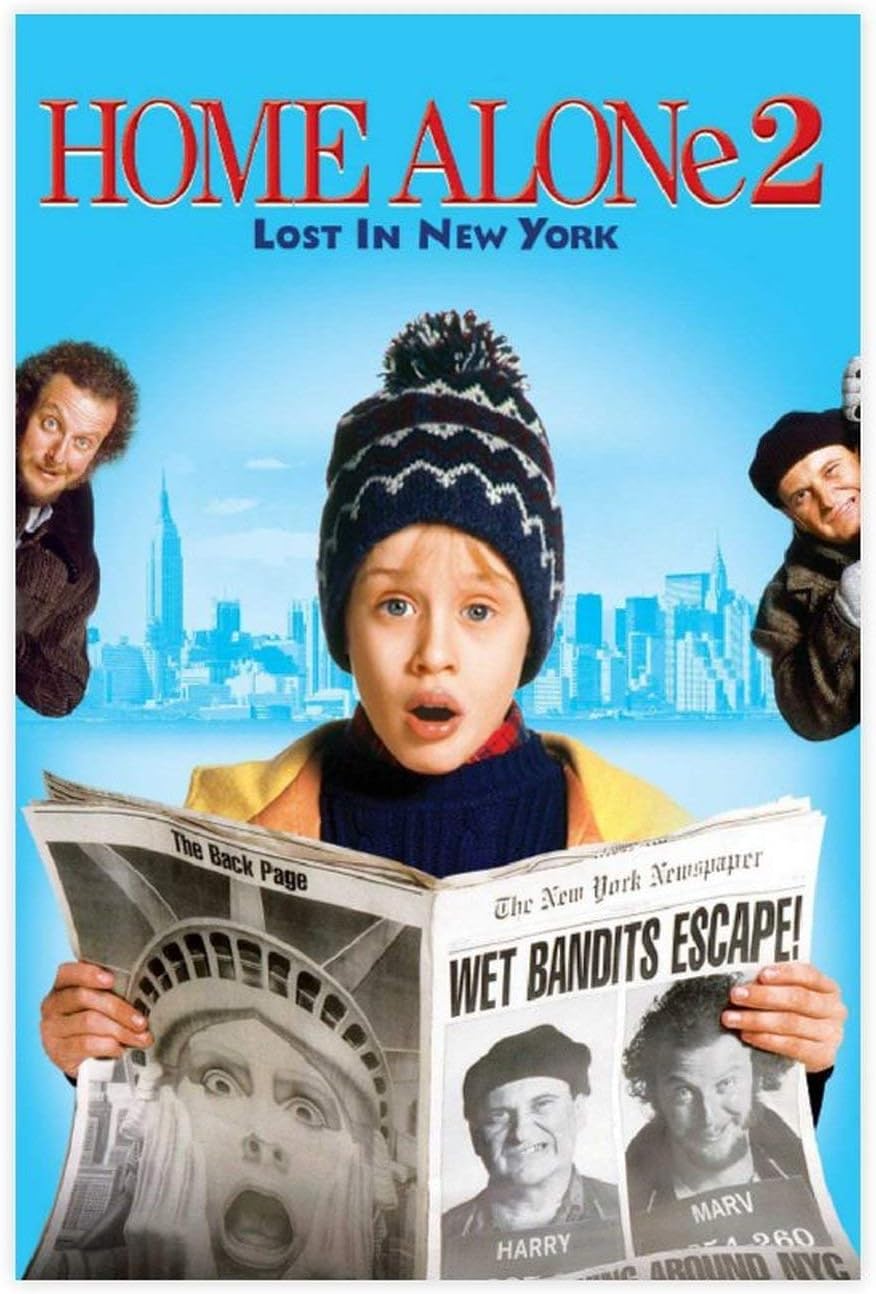 Home Alone Movie Poster Living Room School Dormi Tory Bedroom Office Decoration 3 Canvas Poster Wall Art Decor Print Picture Paintings for Living Room Bedroom Decoration Unframe:12x18inch30x45cm