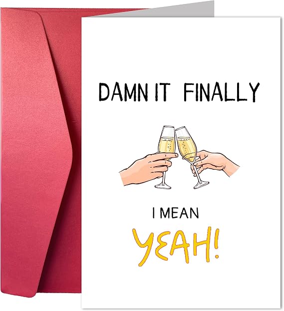 Joycard Funny Wedding Greeting Cards, Romantic And Humorous Proposal Cards For Fiancee Fiancee, Naughty Confession Girlfriend Boyfriend, Wishes Bride Groom