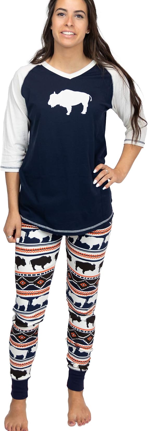 Lazy One Women's Soft Casual Pajama Leggings and Tall Tee Sets With Cute Fun Prints, Cute Women's Pajama Sets