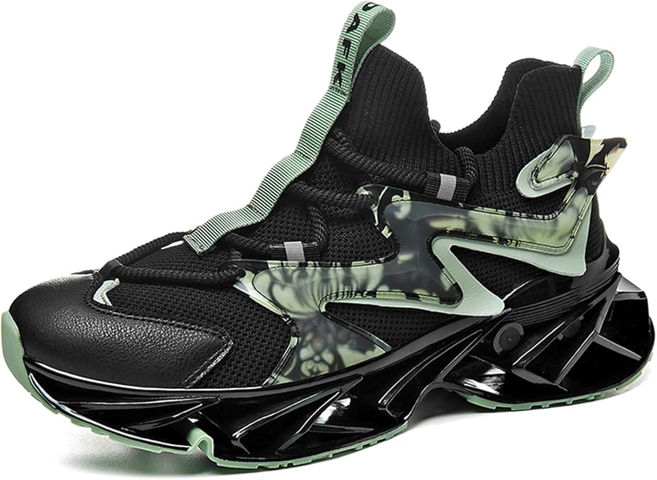 Mens Running Shoes Mesh Breathable Trail Runners Fashion Sport Blade Walking Tennis Sneakers
