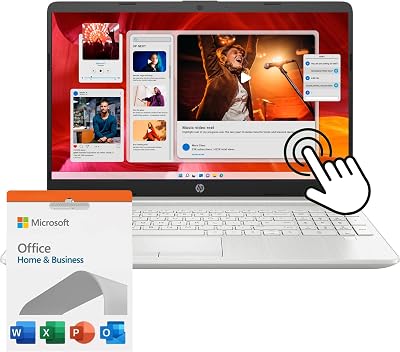 HP Pavilion 15.6 Touchscreen Laptop with 1-Month Microsoft Office, Intel 6-Core i3 Processor, 32GB RAM, 1.1TB Storage1TB SSD and P-100 128GB External Drive, HDMI, Windows 11 Home