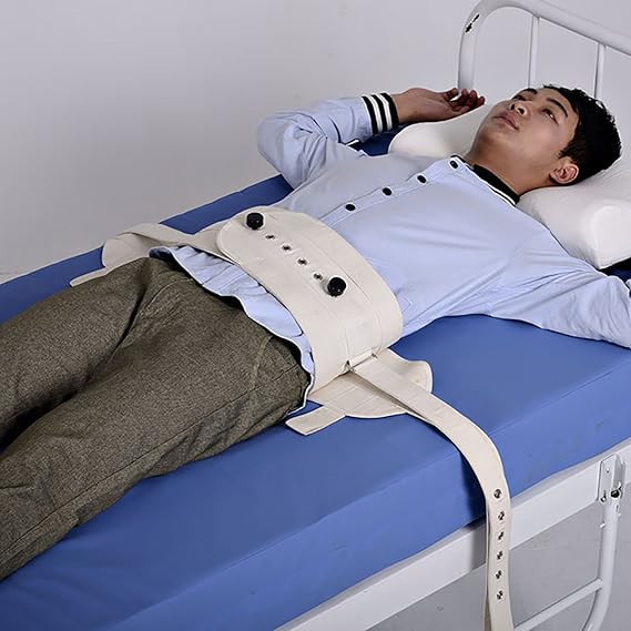 Abdominal magnetic control nursing restraint belt for bed ...