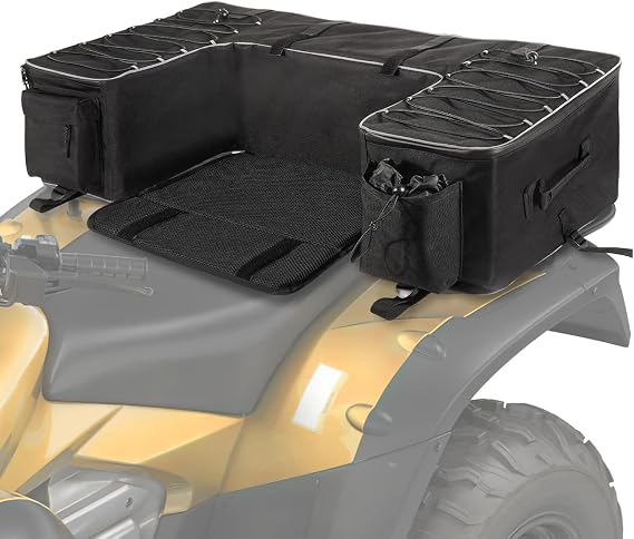 ZORQ ATV Rear Seat Storage Bag for Access Motor Xtreme Enduro 650 2017-pr, Four Wheeler Cargo Bag Thickened Cushion Back Seat for Outdoor Adventures and Gardening