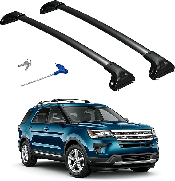 300lbs Roof Rack Cross Bars Compatible with Ford Explorer 2016-2019