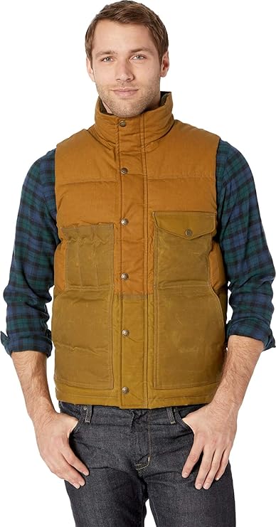 Filson Down Cruiser Vest Dark Tan LG