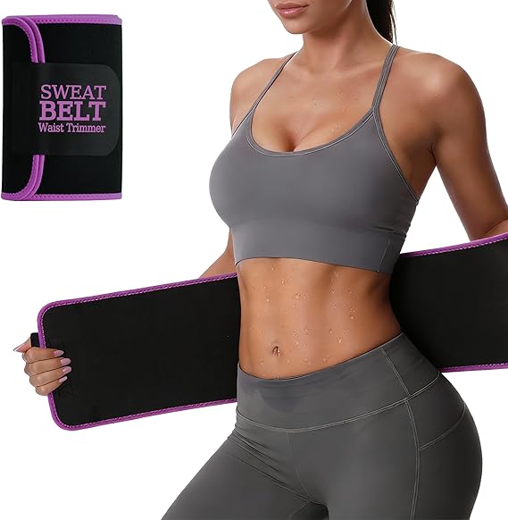 LKV Waist Trainer for Women Working Out, Sweat Band for Women, Neoprene Sweat Waist Trainer, Sweat Belt Slimming Body Shaper