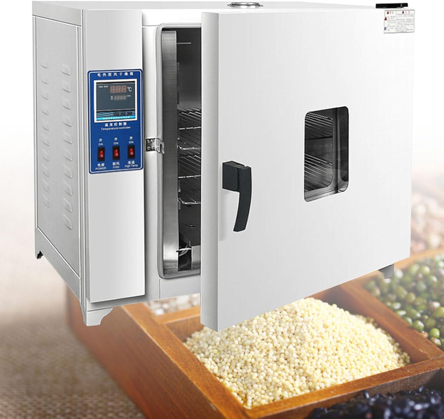 Electric Constant Temperature Oven, 16L Laboratory Drying and Heating Oven, 220V RT5 300℃, with Controllable Intelligent Equipment, Digital Forced Air Convection Drying Oven, 101 0S
