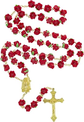 THE CATHOLIC COMPANY Rosary Catholic Prayer Beads, Faith Jewelry Gift for Women & Girls, Classic Devotional Design for Daily Prayer and Special Occasions