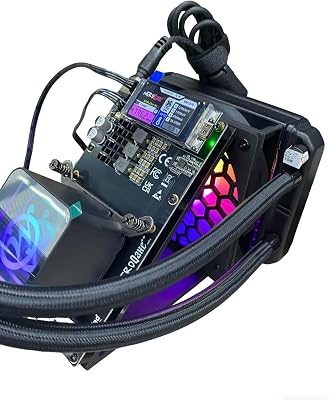 New Solo Miner Nerdqaxe 4.8T Hydro Bitcoin Miner Water Cooling Open Sources Low Noise with 12V PSU for Home Use