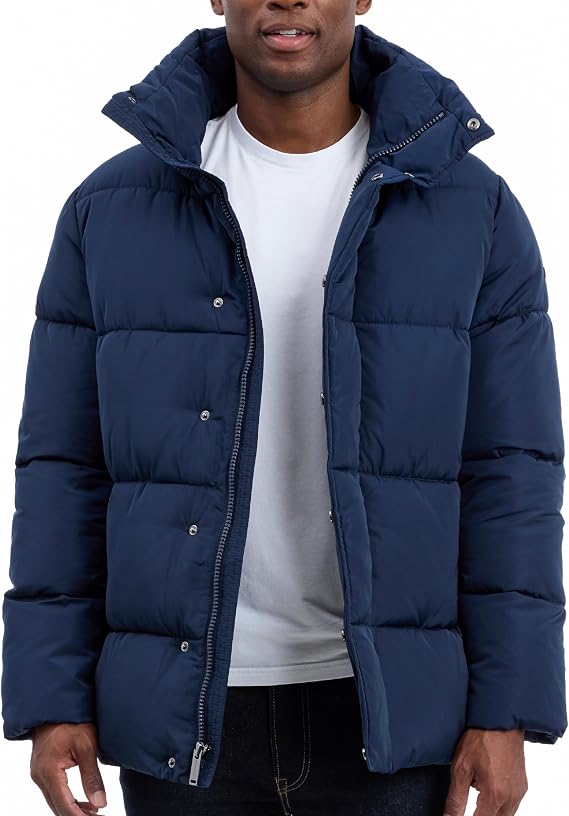 Michael Kors Men's Heavyweight Puffer Jacket, Cold Weather Puffer, Winter Jackets for Men